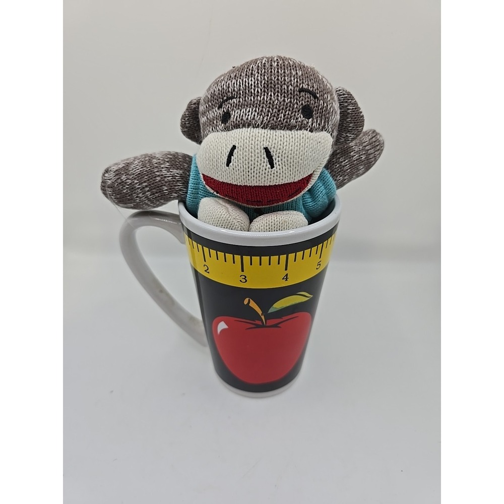 Sock‎ Monkey You Rule Teacher Appreciation Ceramic Mug & Plush Gift Set, School